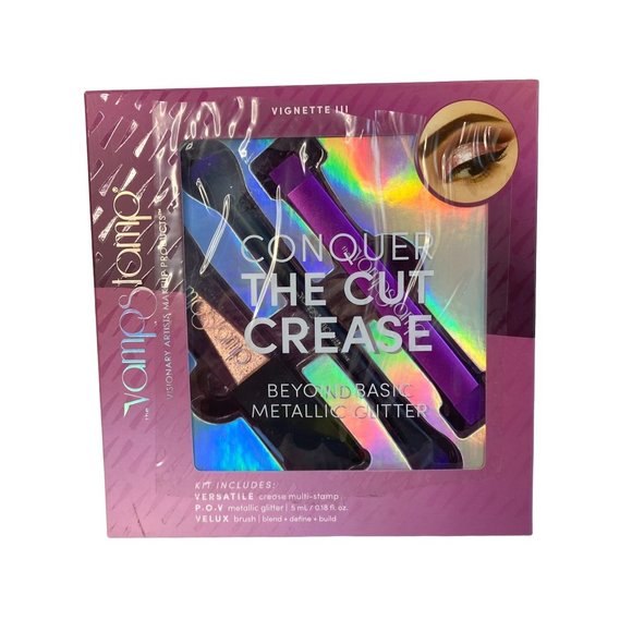 Vamp Stamp Vignette III Conquer The Cut Crease Beyond Basic Metallic Glitter - Picture 8 of 11
